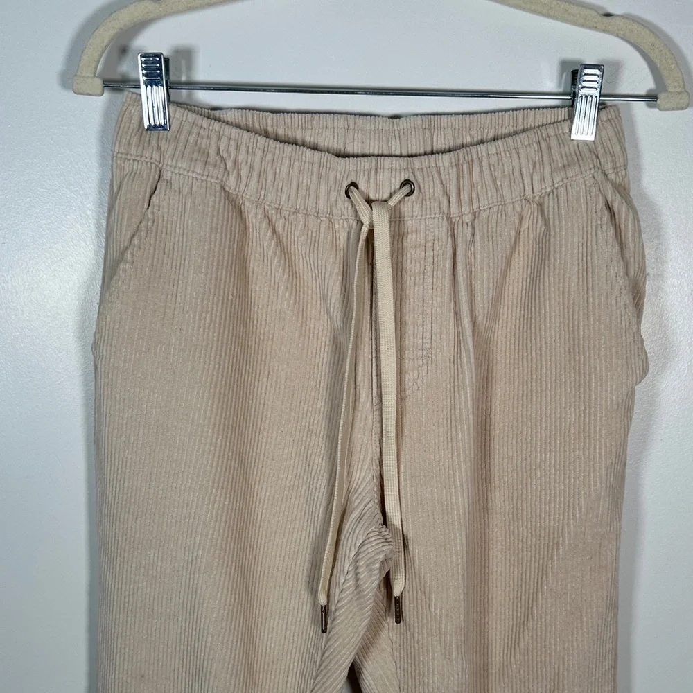 Dandy Del Mar XS Cotton Drawstring Corduroy Pants Beige Made in Italy